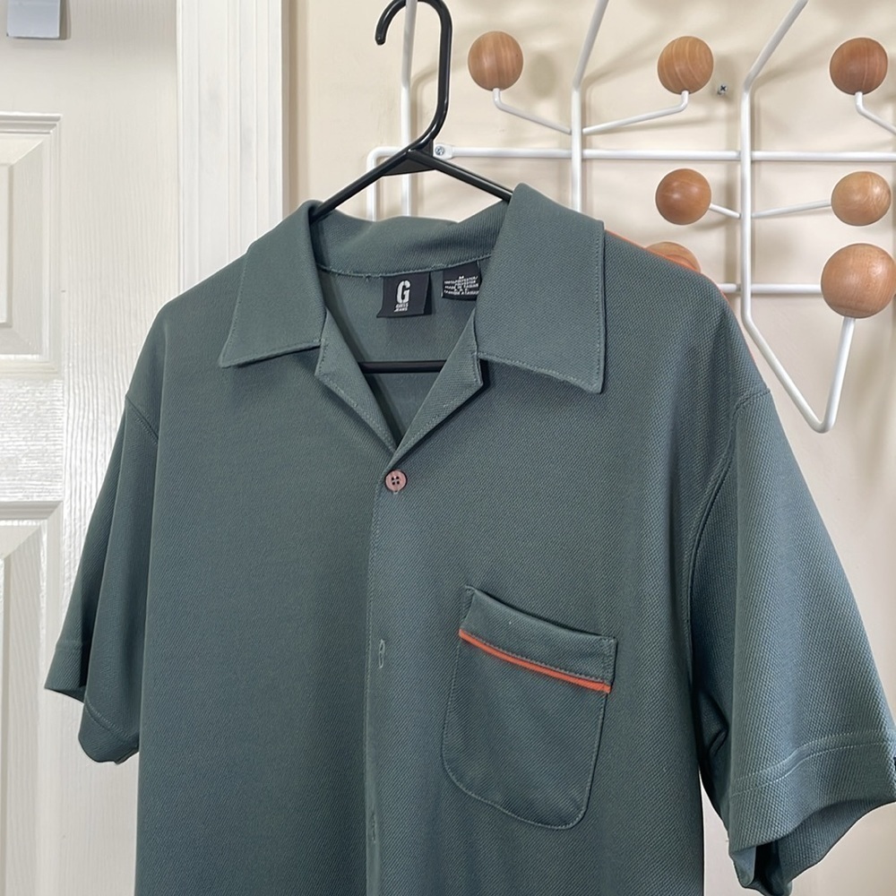 Guess - Vintage 90s Casual Button Down - Green - M - Picture 3 of 13